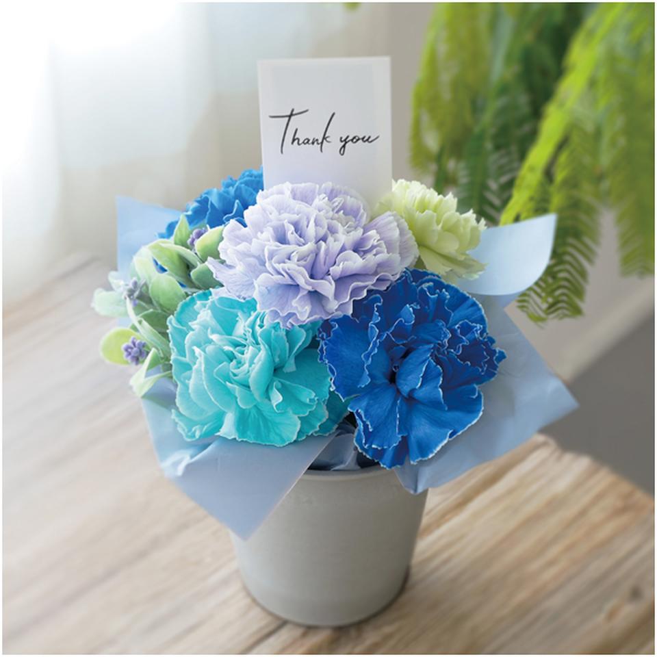 【母の日早得】竹中庭園緑化フラワーアレンジ「アクアパープル」 商品サムネイル