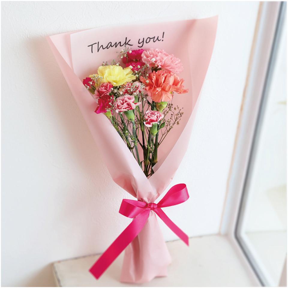 【母の日早得】竹中庭園緑化カーネーションメッセージブーケ 商品サムネイル