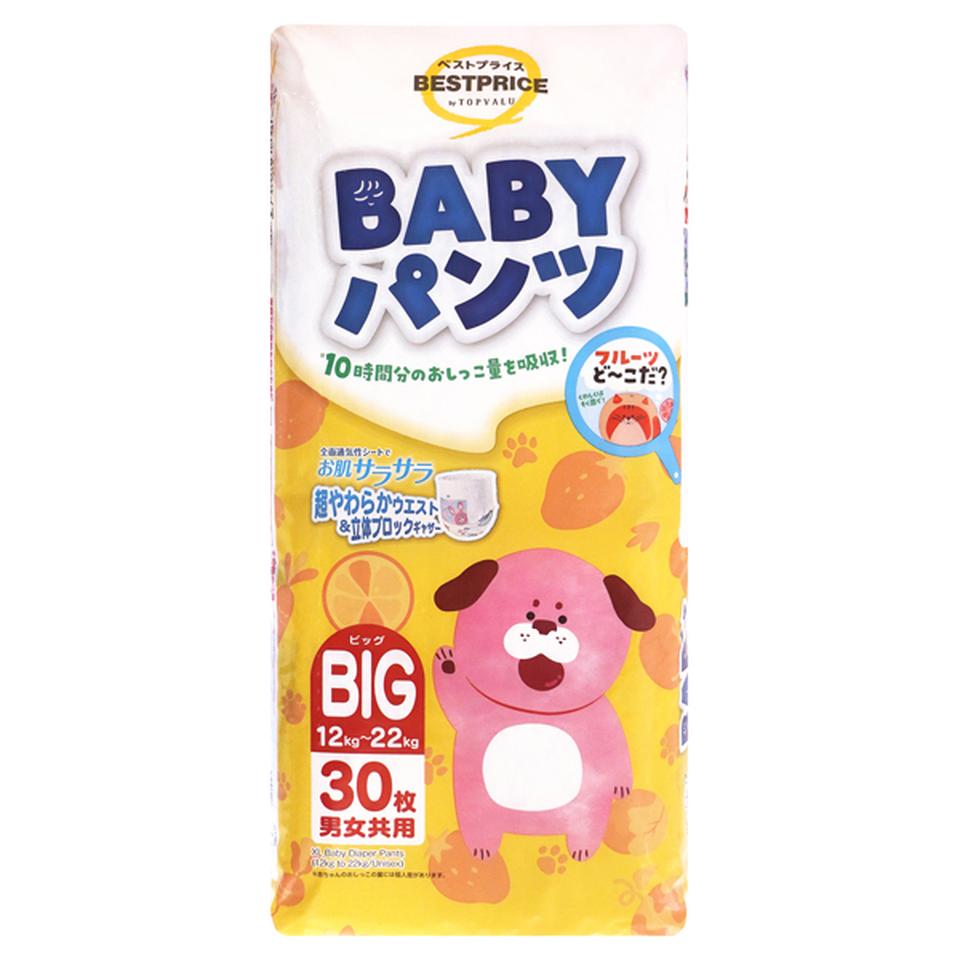 【ベビー】[トップバリュベストプライス]BABYパンツ BIG 30枚 男女共用 30枚 商品サムネイル