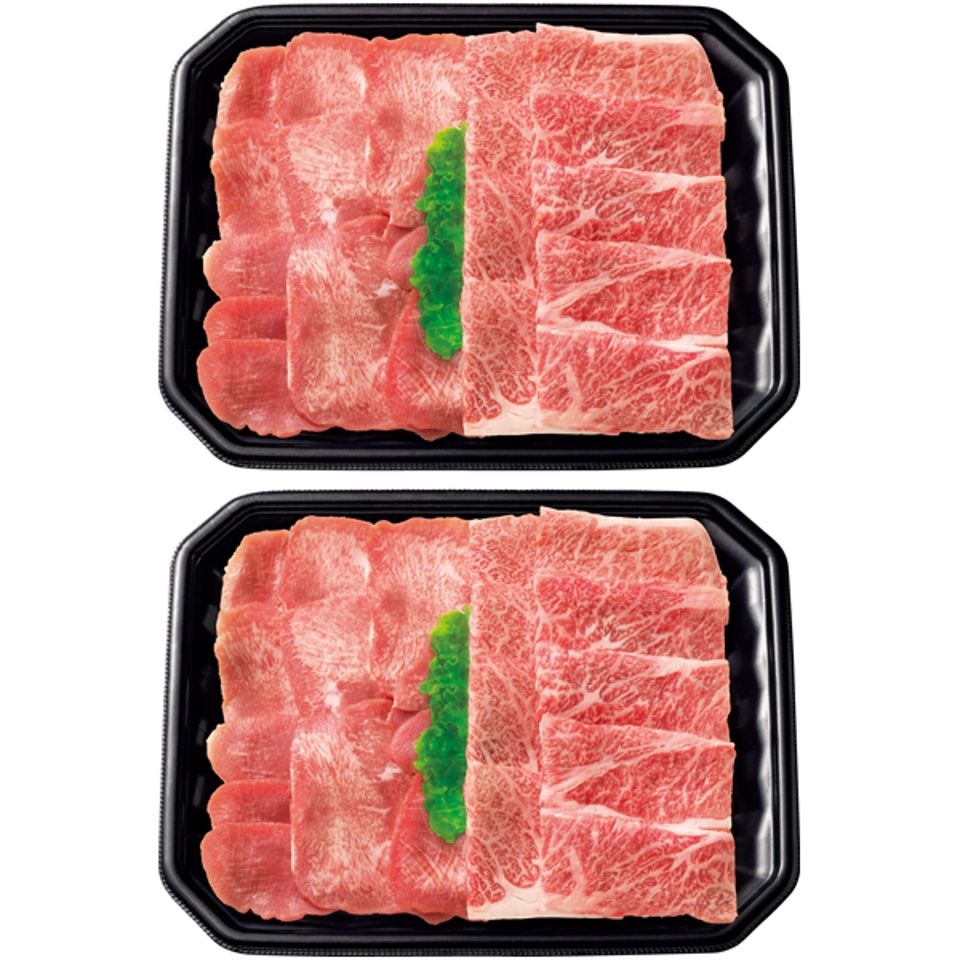 【夏の贈りもの】国産黒毛和牛ばら焼肉用・牛たんセット 商品サムネイル