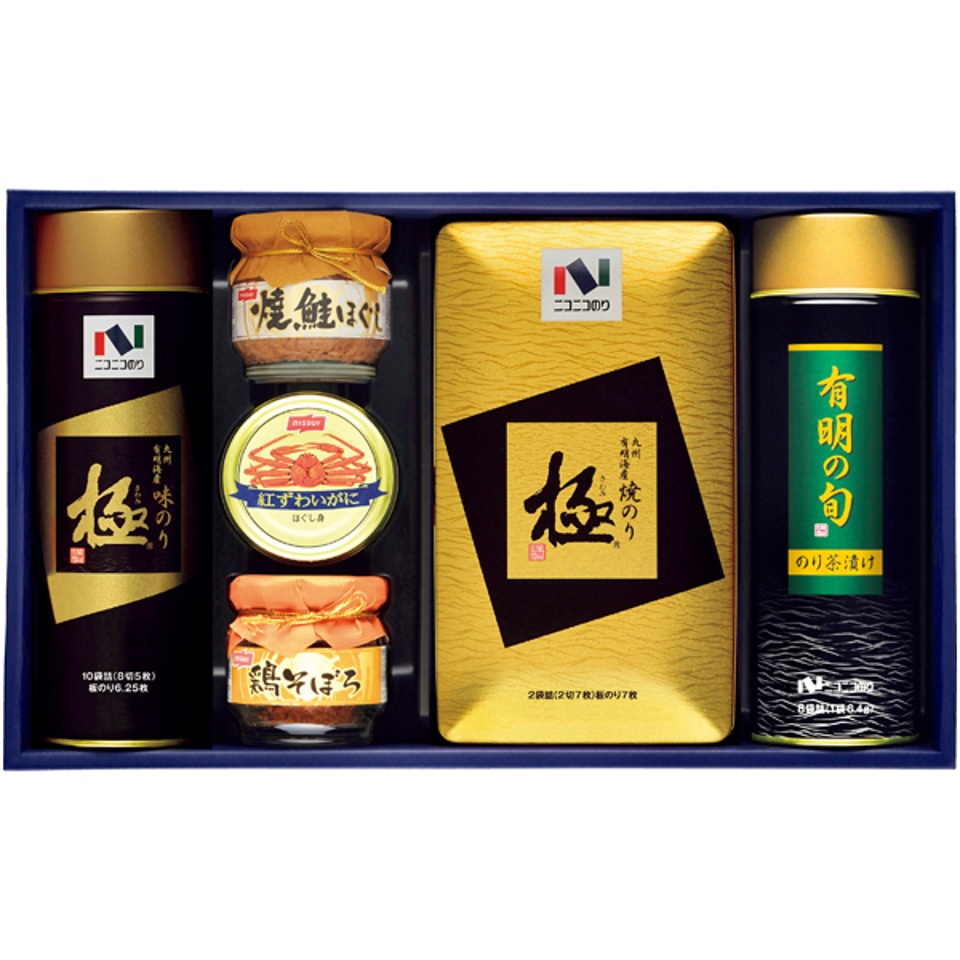 【夏の贈りもの】ニコニコのり 海苔・缶瓶詰合せ 商品サムネイル