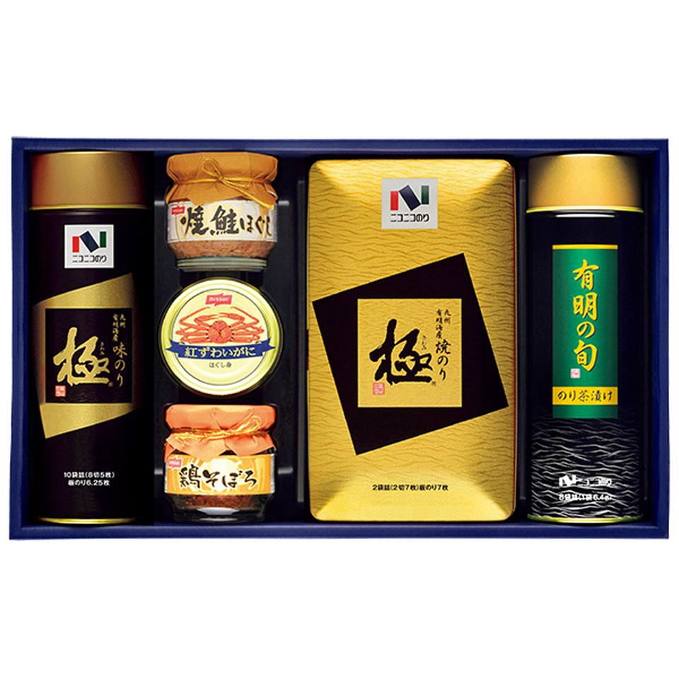 【夏の贈りもの】ニコニコのり　海苔・缶瓶・お茶漬詰合せ 商品サムネイル