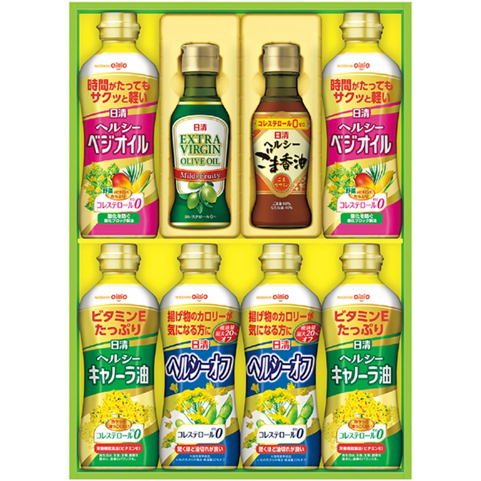 【夏の贈りもの】日清オイリオ オリーブオイル＆バラエティオイルギフト 商品サムネイル