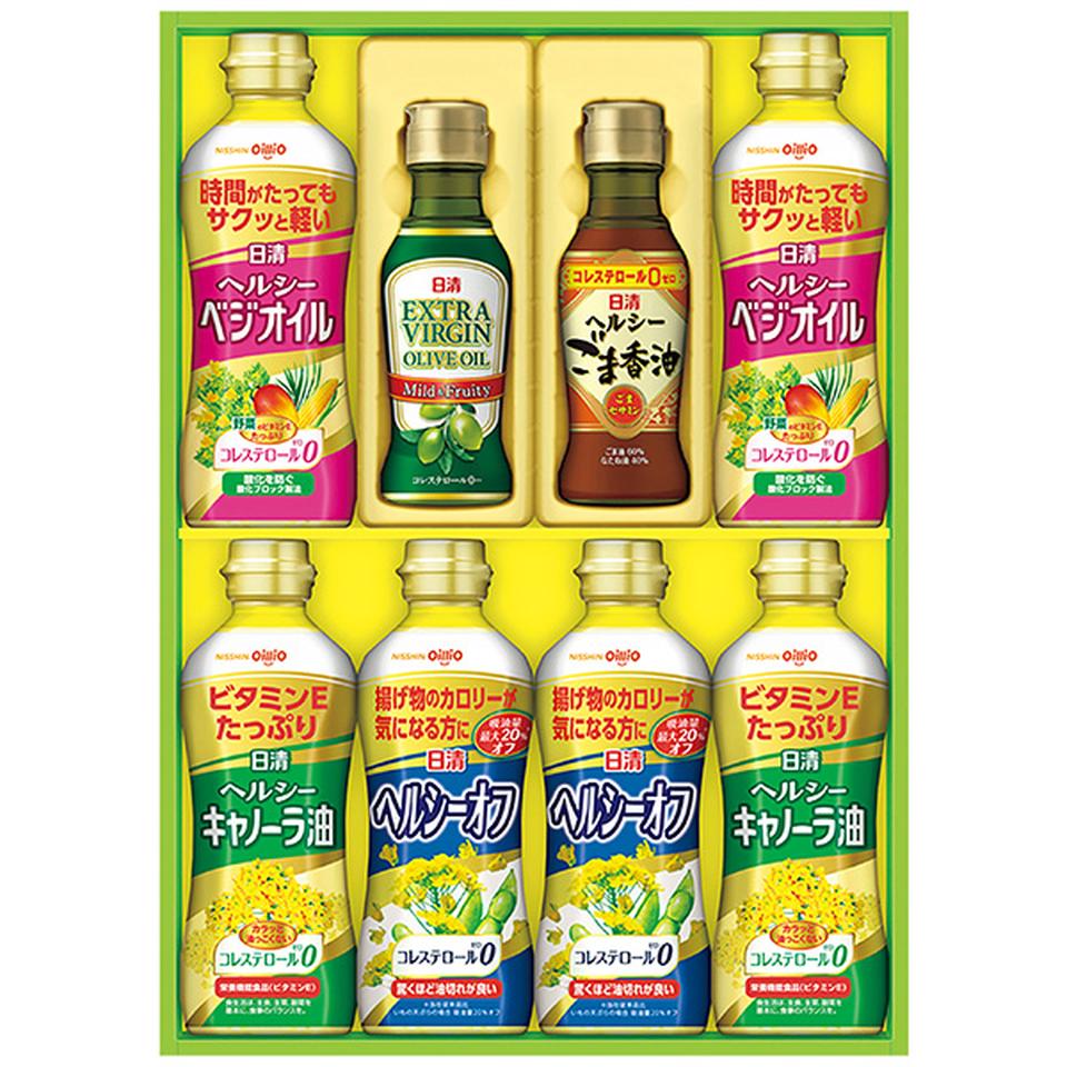 【夏の贈りもの】日清オイリオ　オリーブオイル＆バラエティオイルギフト　型番：ＯＶ－４０Ａ 商品サムネイル