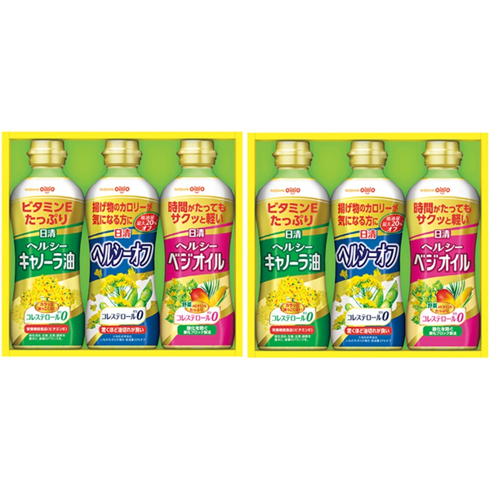 【夏の贈りもの】日清オイリオ ヘルシーオイルギフト（２段詰） 商品サムネイル
