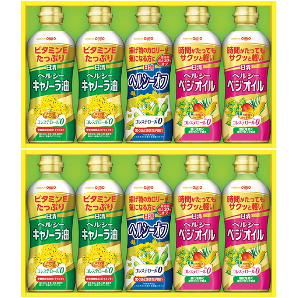 【夏の贈りもの】日清オイリオ ヘルシーオイルギフト（２段詰） 商品サムネイル