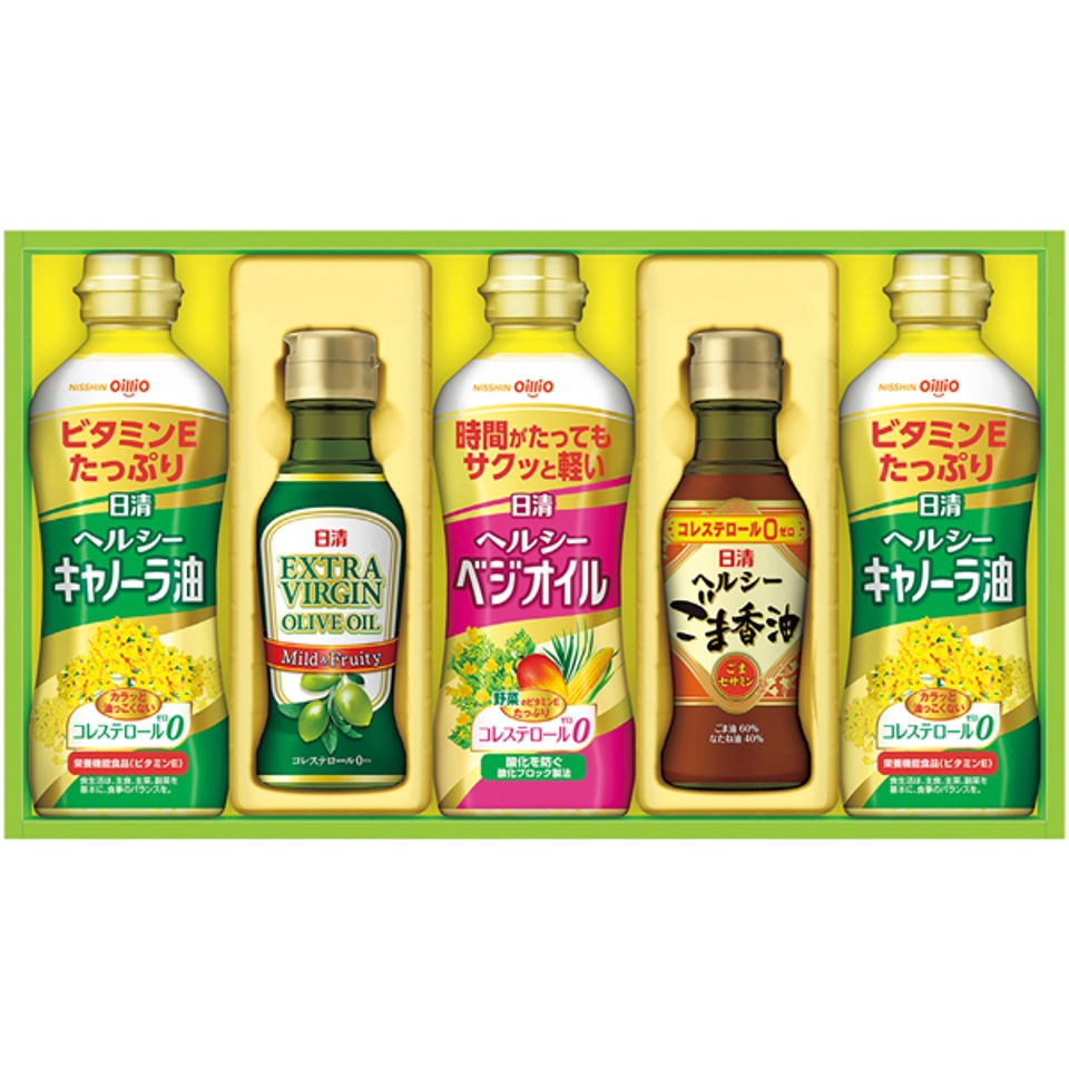 【夏の贈りもの】日清オイリオ オリーブオイル＆バラエティオイルギフト 商品サムネイル