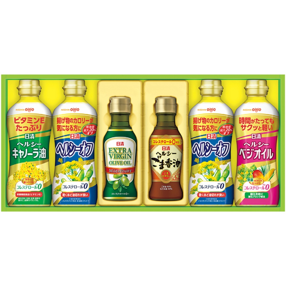 【夏の贈りもの】日清オイリオ オリーブオイル＆バラエティオイルギフト 商品サムネイル