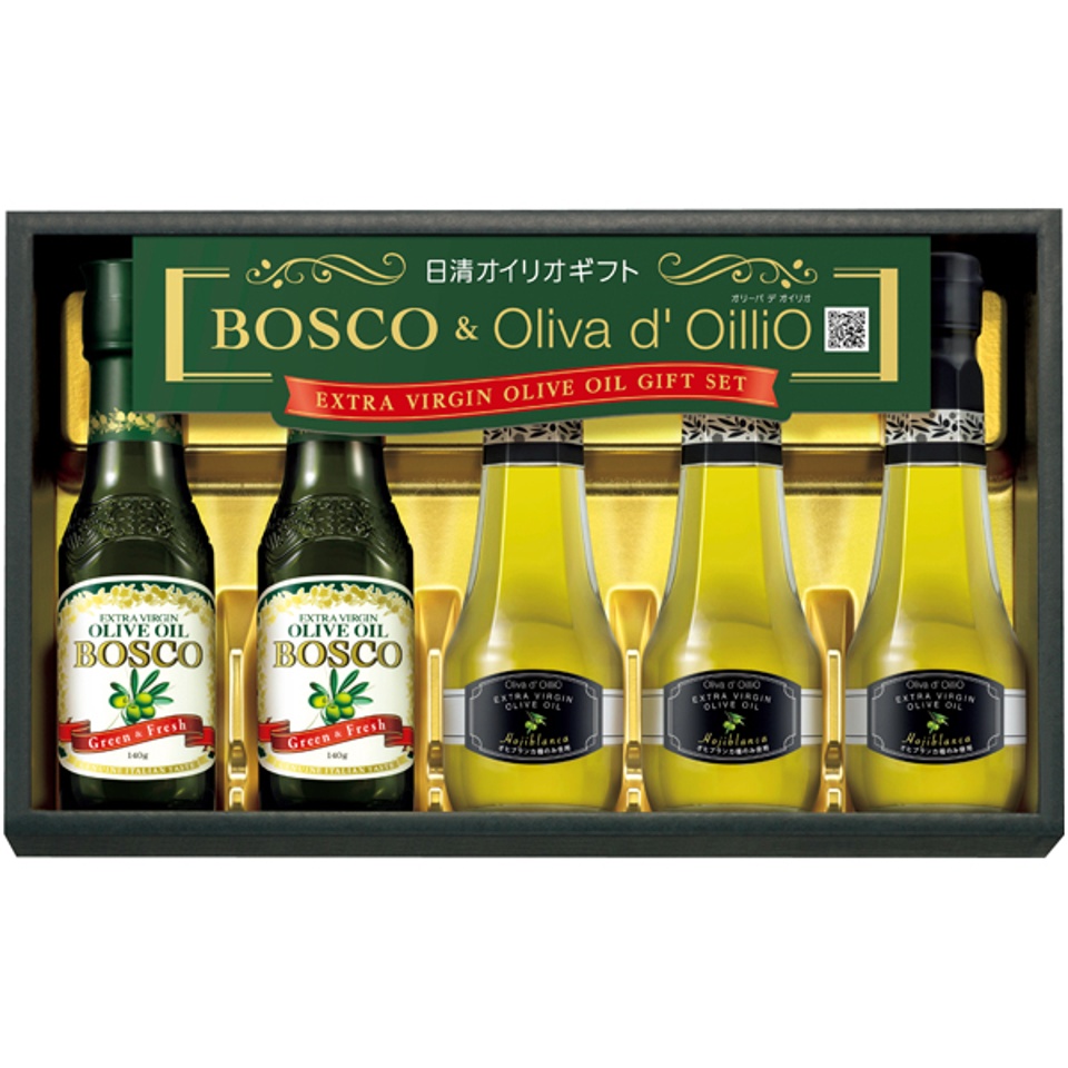 【夏の贈りもの】日清オイリオ ボスコ＆Ｏｌｉｖａ ｄ’ＯｉｌｌｉＯ ＥＸＶオリーブオイルギフト 商品サムネイル