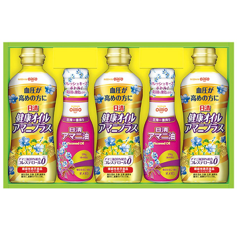 【夏の贈りもの】日清オイリオ　アマニ油＆アマニプラスギフト 商品サムネイル