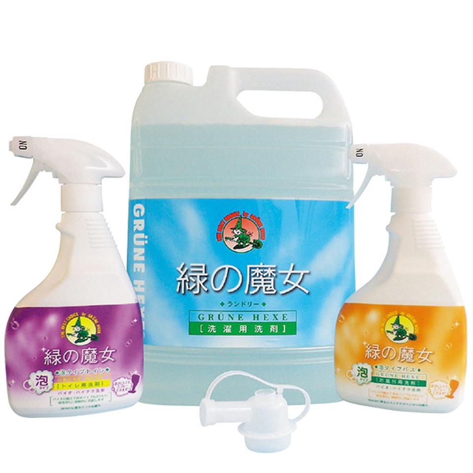【夏の贈りもの】緑の魔女ランドリー５Ｌ泡タイププレミアムセット 商品サムネイル