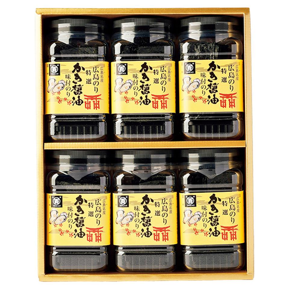【夏の贈りもの】広島海苔　特選かき醤油味付のり６本入 商品サムネイル