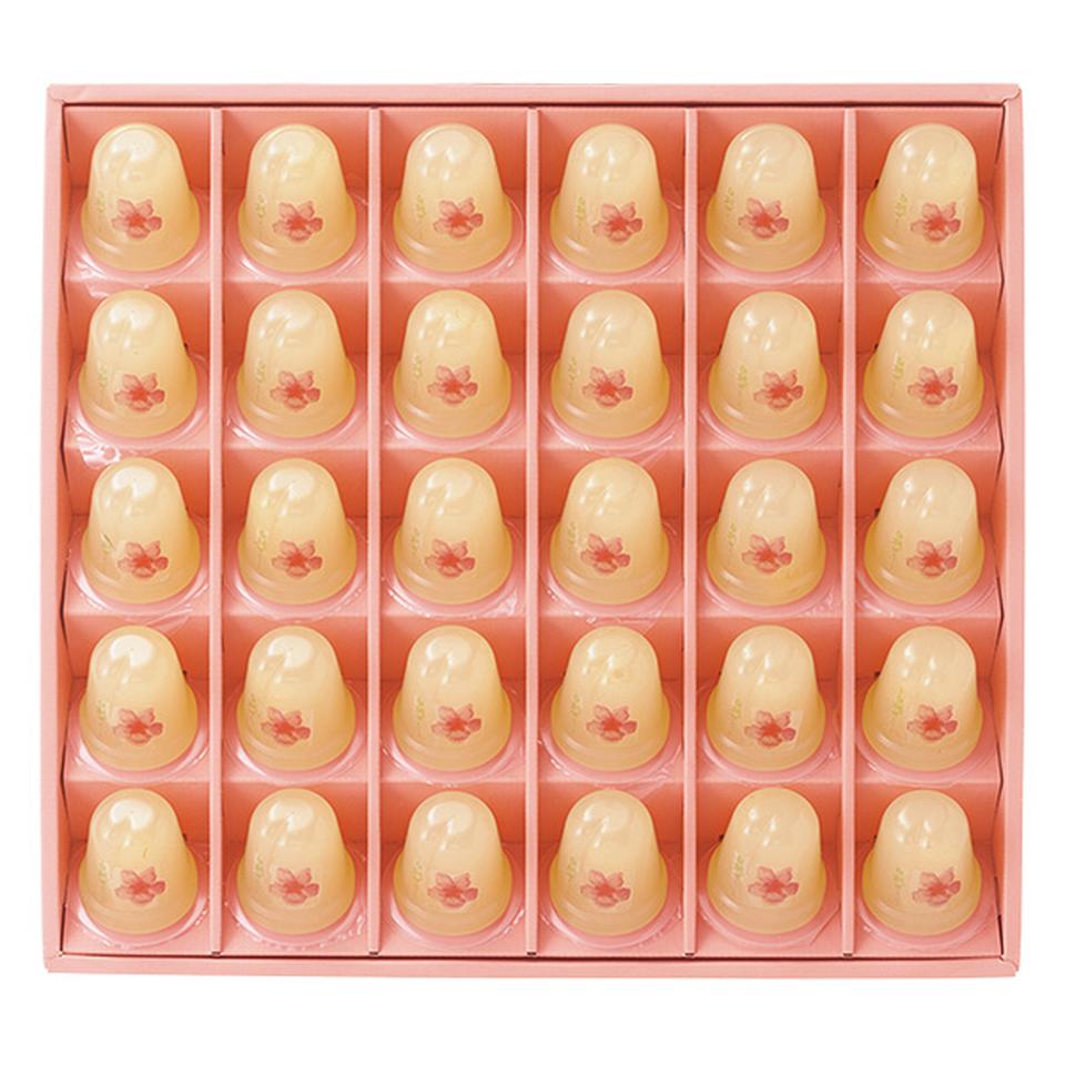 【夏の贈りもの】創作桃菓　桃花亭　プチ完熟白桃ぜりー３０個入 商品サムネイル