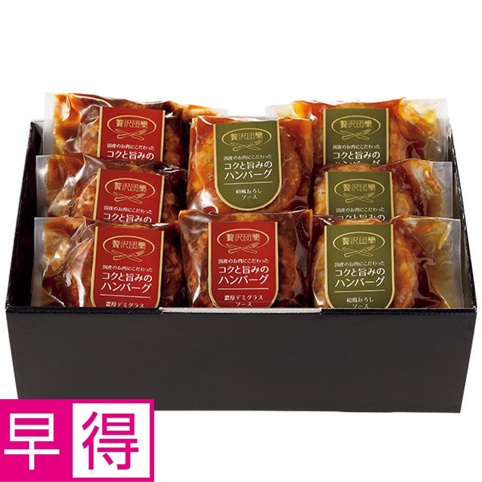 【夏の贈りもの早得】贅沢団欒　ハンバーグセット（国産牛豚使用） 商品サムネイル