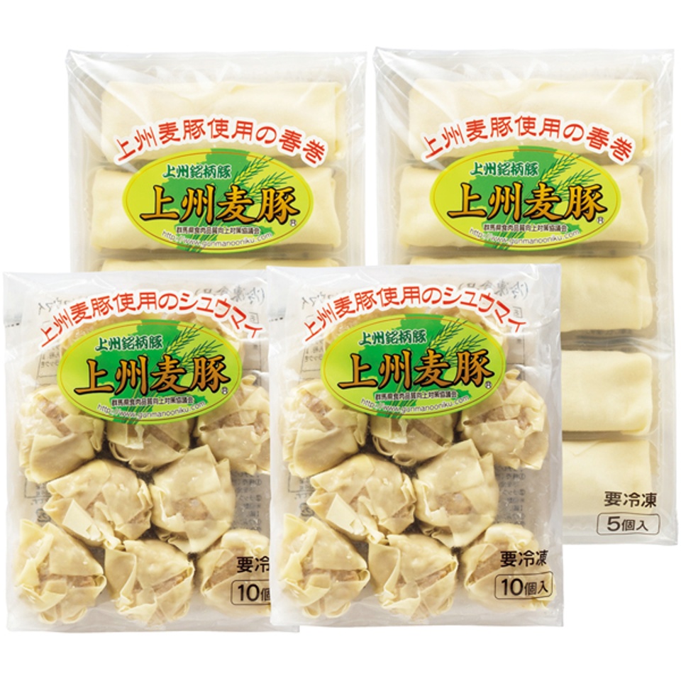 【夏の贈りもの】上州麦豚シュウマイ・春巻きセット 商品サムネイル