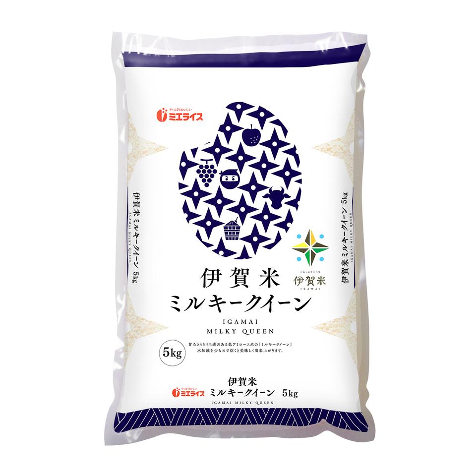 【お米】令和７年度産 ミエライス 伊賀米ミルキークイーン５ｋｇ 商品サムネイル