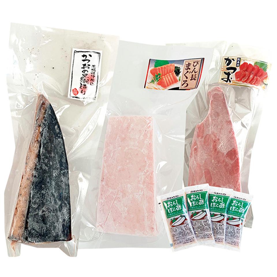 【夏の贈りもの】焼津石原水産　ＭＳＣ認証びん長まぐろ鰹尽くし 商品サムネイル