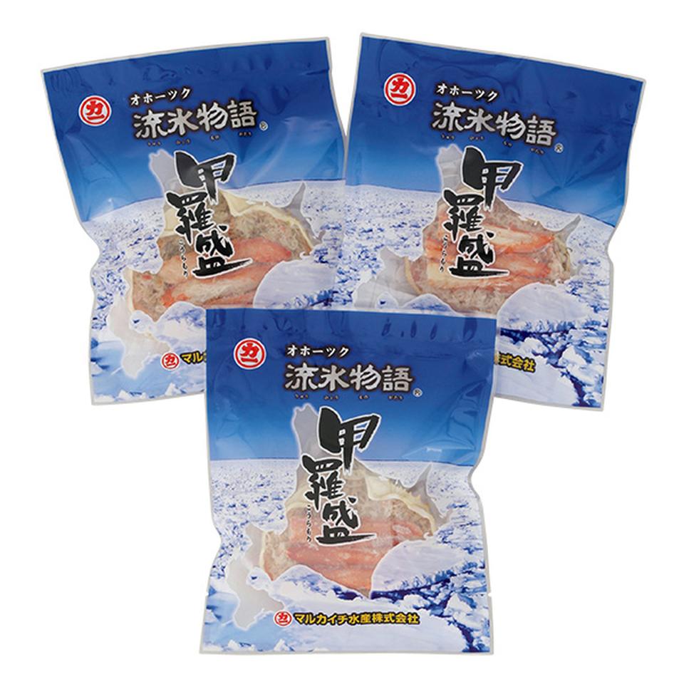 【夏の贈りもの】マルカイチ水産　北海道産おおずわいがに甲羅盛　３個 商品サムネイル