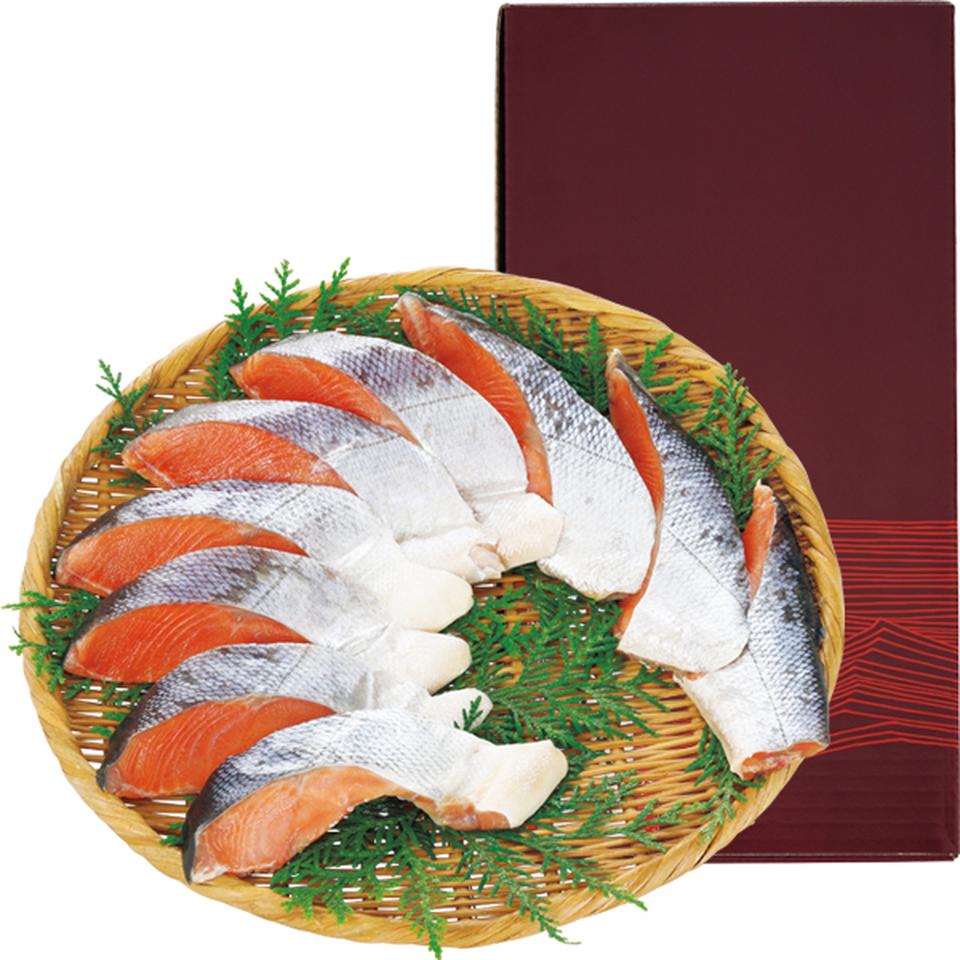 【お歳暮 ギフト早得】東和食品 ふっくら熟成新巻鮭切身(甘塩味) 商品画像(1)