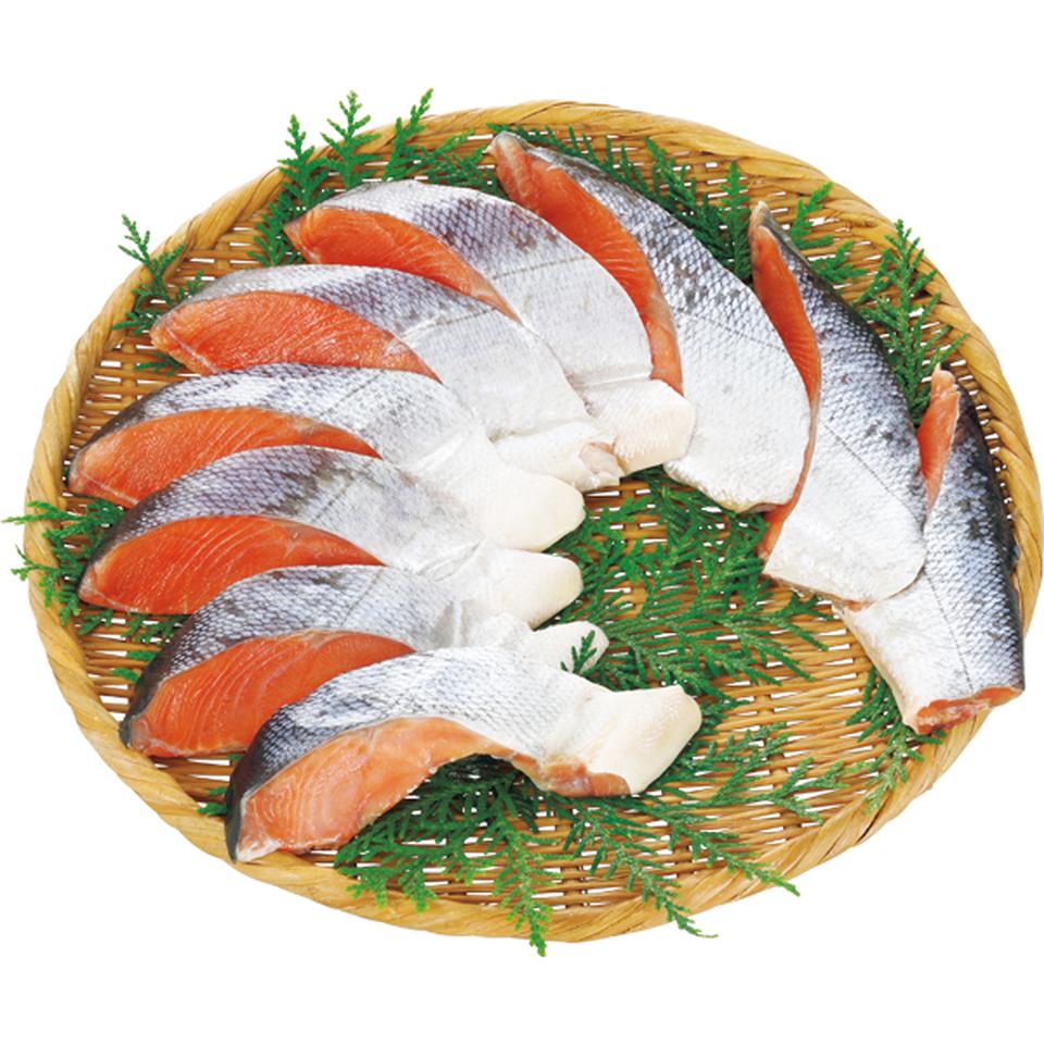【お歳暮 ギフト早得】東和食品 ふっくら熟成新巻鮭切身(甘塩味) 商品画像(2)