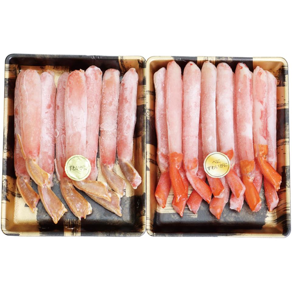【冬の贈りもの】 生ずわいがに紅ずわいがにしゃぶしゃぶ用セット（２５０ｇ＋２５０ｇ） 商品サムネイル