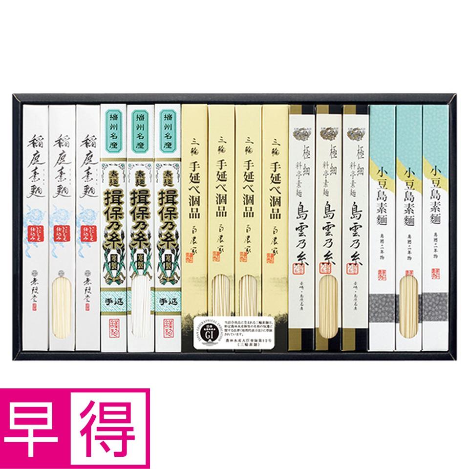 【夏の贈りもの早得】イケガヤ　日本五大素麺詰合せ 商品サムネイル