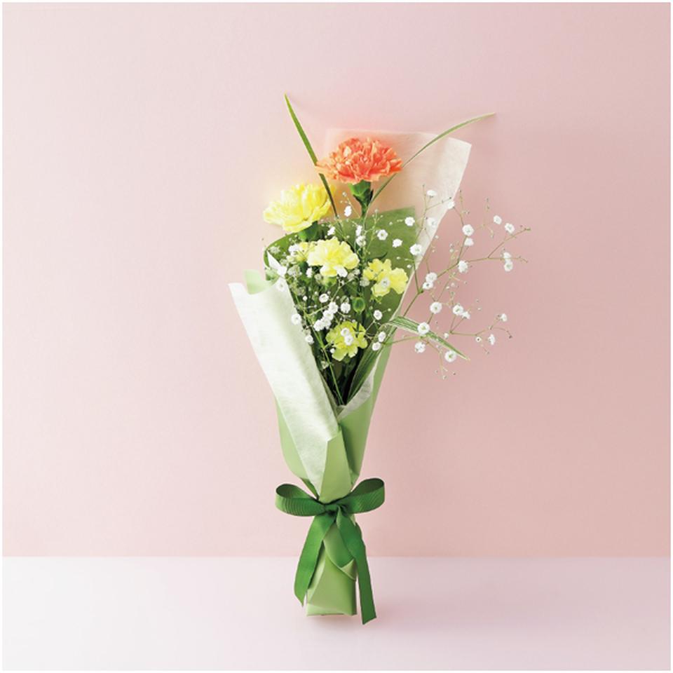 【父の日早得】茨木春草園カーネーションブーケ+長崎本舗 プレーンカステラ 商品画像(2)