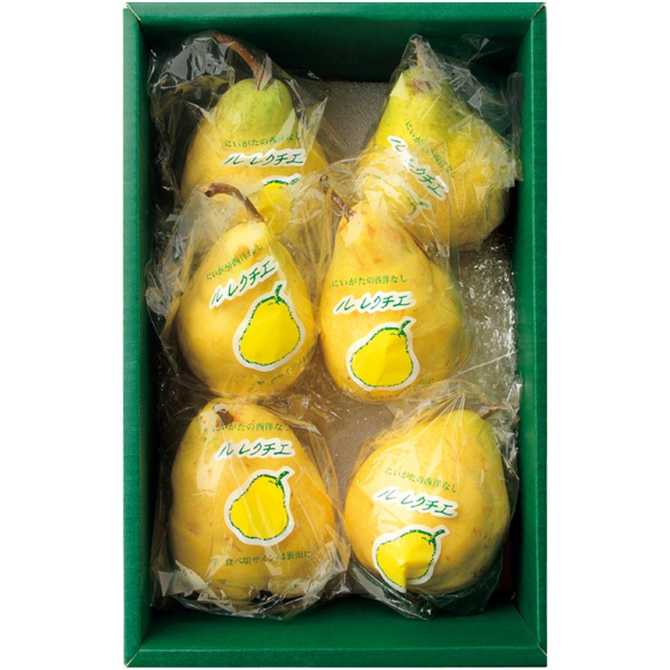 【冬の贈りもの】新潟県産（ＪＡ佐渡） ル・レクチエ（洋梨）（５ー７個、計１．９ｋｇ以上） 商品サムネイル