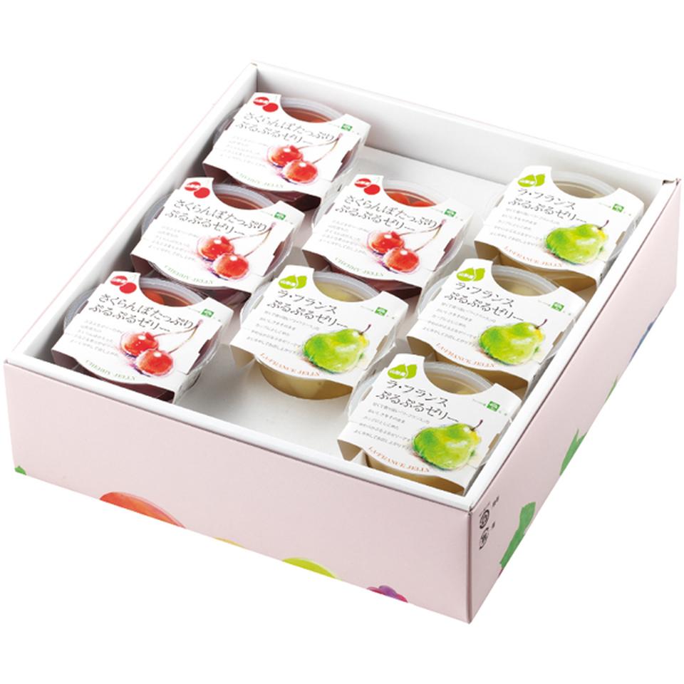 【母の日早得】山形県産（ジェイエイてんどうフーズ）さくらんぼ・ラフランスぷるぷるゼリーセット 商品サムネイル