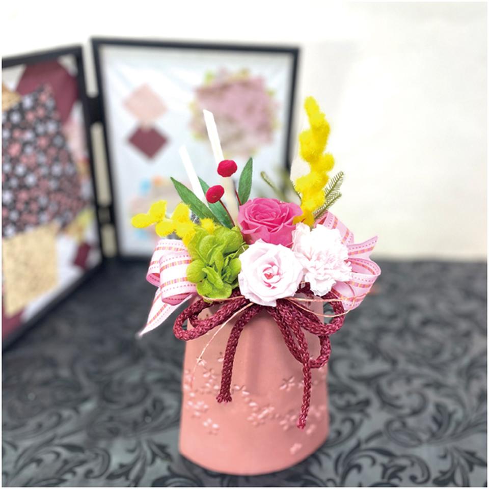 【母の日】welzoFLOWER和風プリザーブドフラワー「美桜」 商品画像(2)