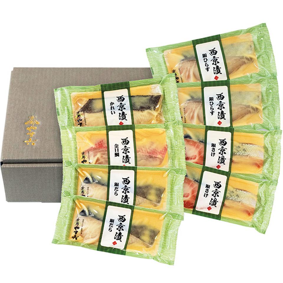 【夏の贈りもの】西京焼き　京都やま六　西京漬詰合せ「夕霧」５種８切 商品サムネイル