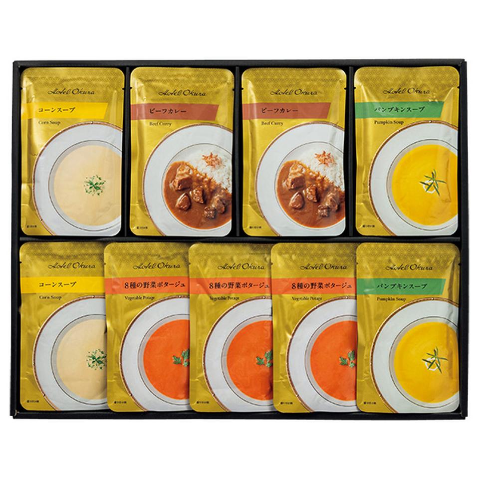【夏の贈りもの】ホテルオークラ　レトルトスープ＆カレー詰合せ 商品サムネイル