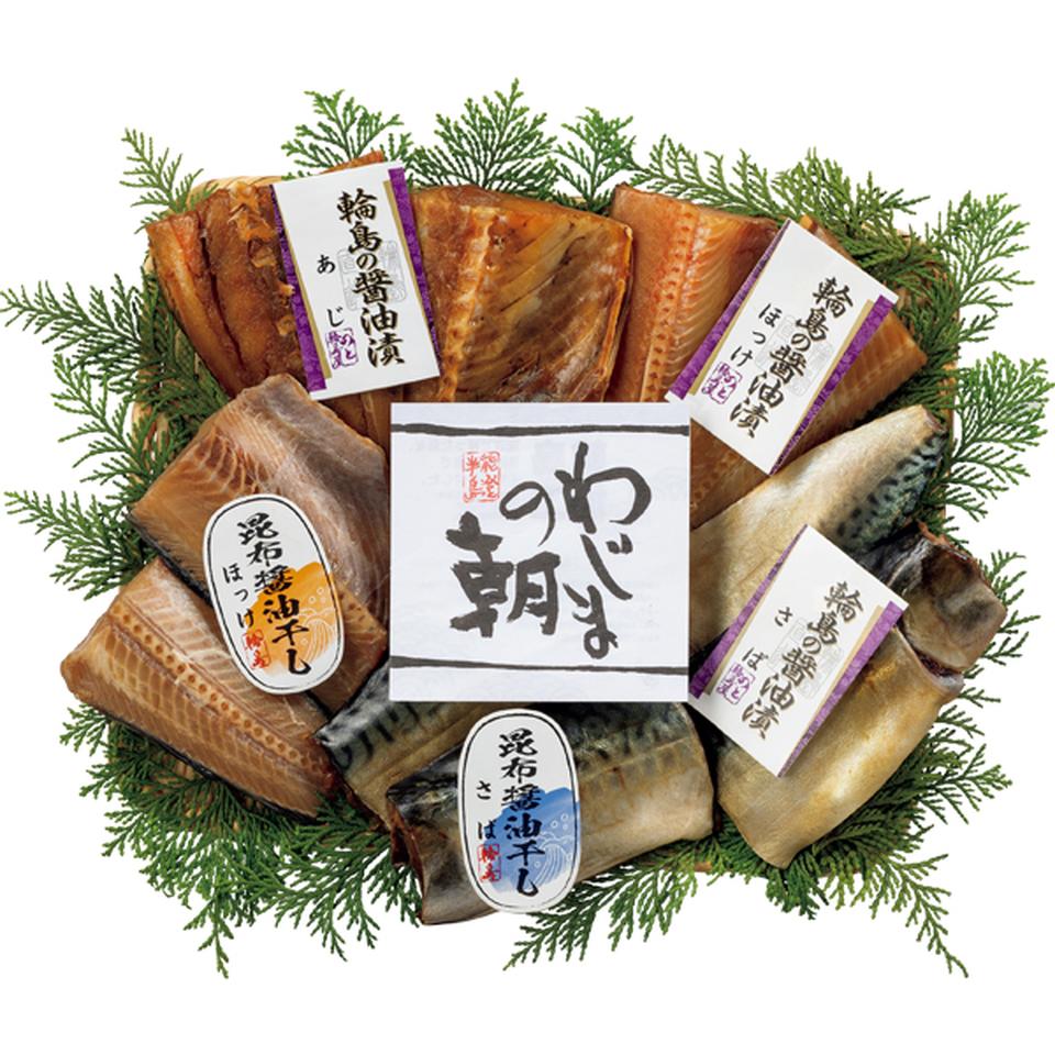 【お歳暮 ギフト早得】輪島 西脇水産 輪島の醤油漬と昆布醤油干しセット 商品画像(1)