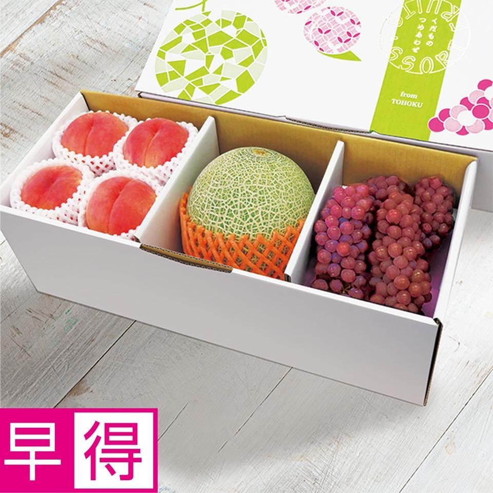 【夏の贈りもの早得】山形県産・福島県産　東北・夏のフルーツセット（３種） 商品サムネイル