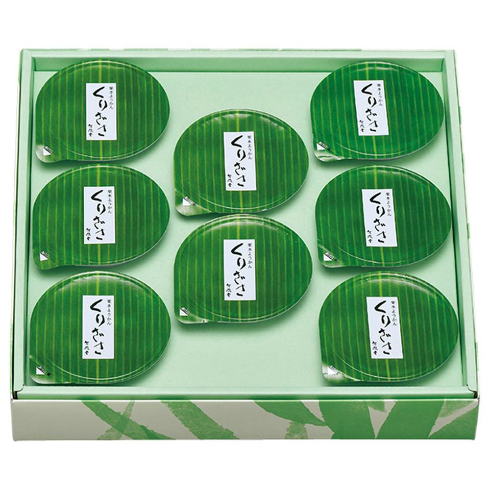 【夏の贈りもの】竹風堂　栗水ようかん　くりざさ８コ入 商品サムネイル