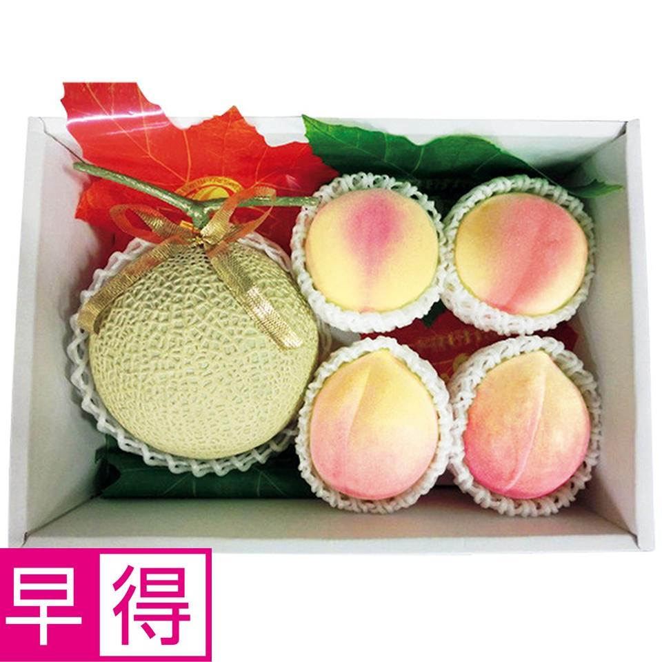 【夏の贈りもの早得】和歌山県産・高知県産　桃＆アールスメロン 商品サムネイル