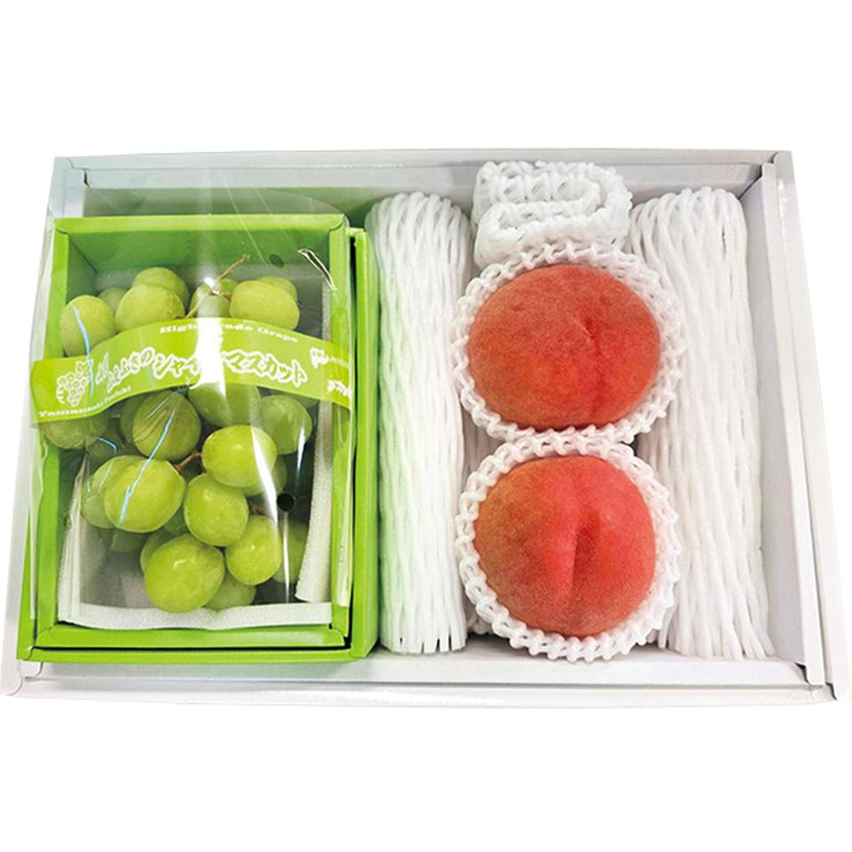 【夏の贈りもの】山梨県産　シャインマスカット＆桃 商品サムネイル