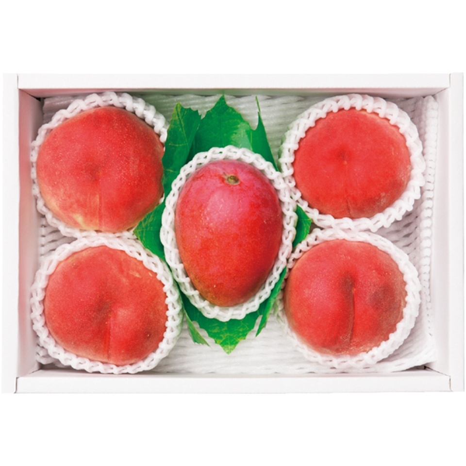 【夏の贈りもの】沖縄県産又は宮崎県産アップルマンゴー＆山梨県産桃 商品サムネイル