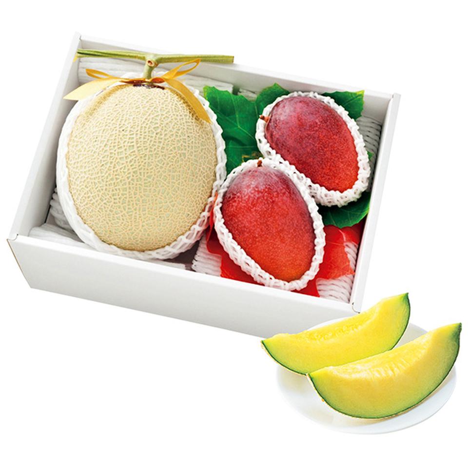 【夏の贈りもの】宮崎県産・沖縄県産・高知県産　アップルマンゴー＆アールスメロン 商品サムネイル