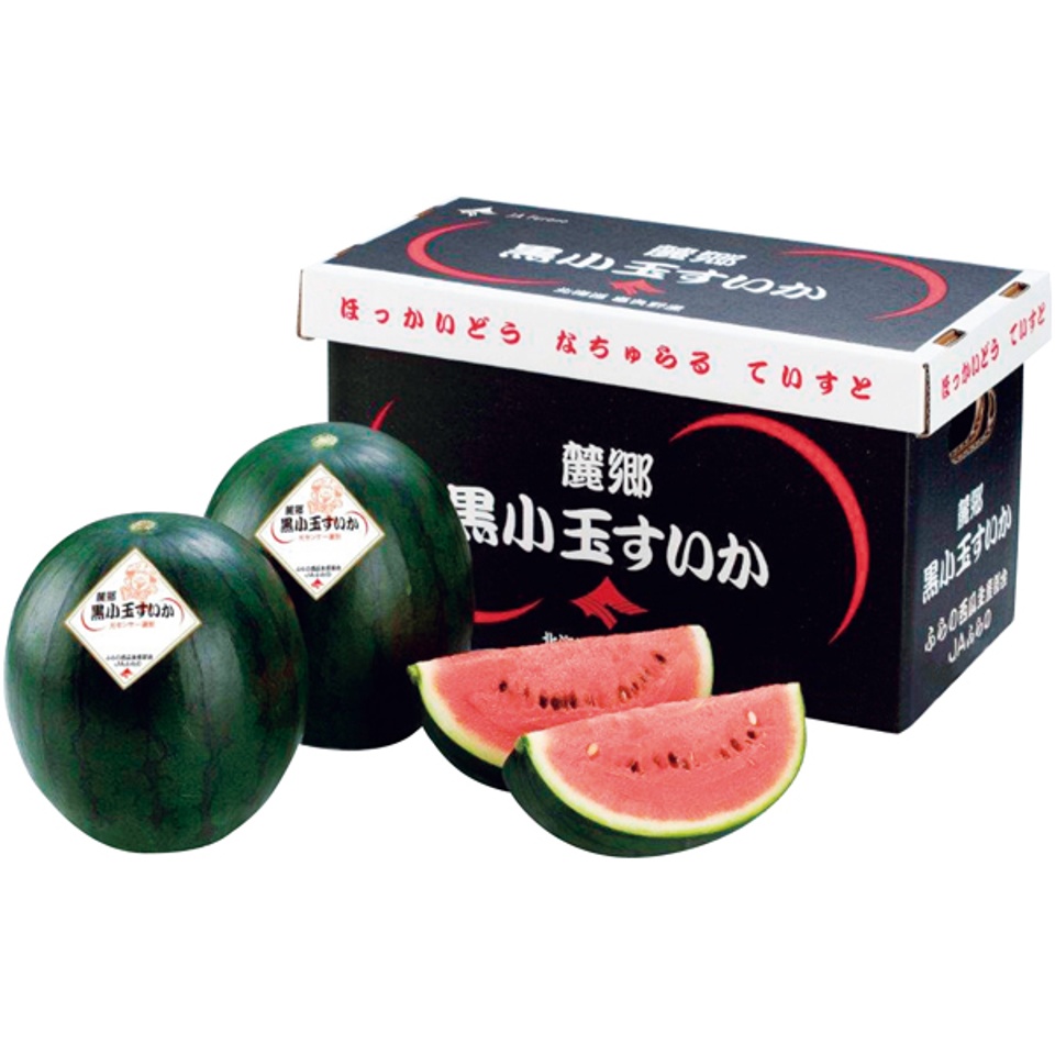 【夏の贈りもの】北海道産（ＪＡふらの） 黒小玉西瓜 商品サムネイル