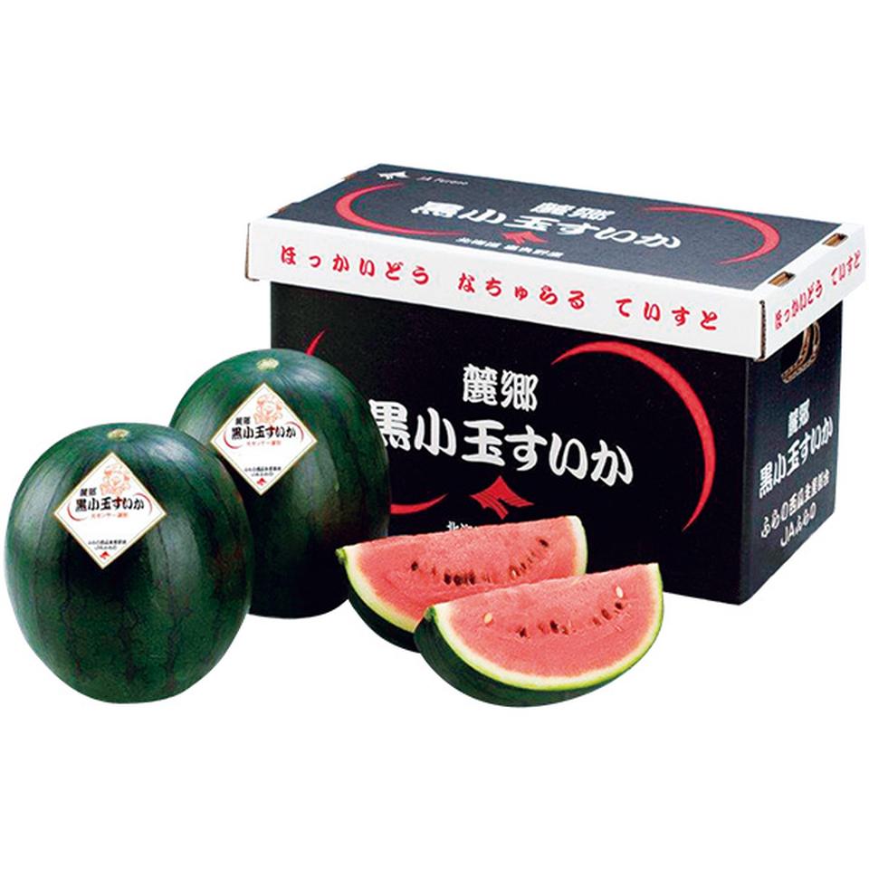 【夏の贈りもの】北海道産（ＪＡふらの）　黒小玉西瓜 商品サムネイル
