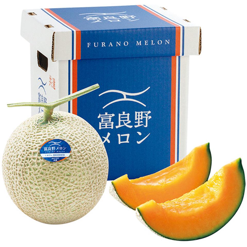 【夏の贈りもの】北海道産（ＪＡふらの）　ふらのメロン秀品３Ｌサイズ、１個（２ｋｇ以上） 商品サムネイル
