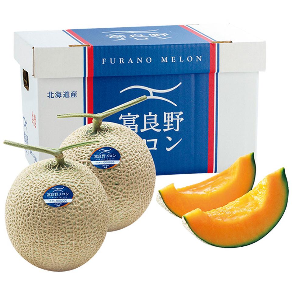 【夏の贈りもの】北海道産（ＪＡふらの）　ふらのメロン　秀品２個 商品サムネイル