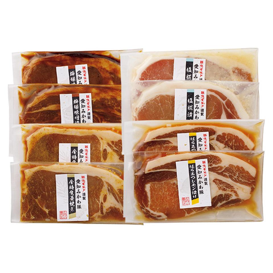 【夏の贈りもの】お肉の専門店　スギモト　愛知みかわ豚味付肉４種セット 商品サムネイル