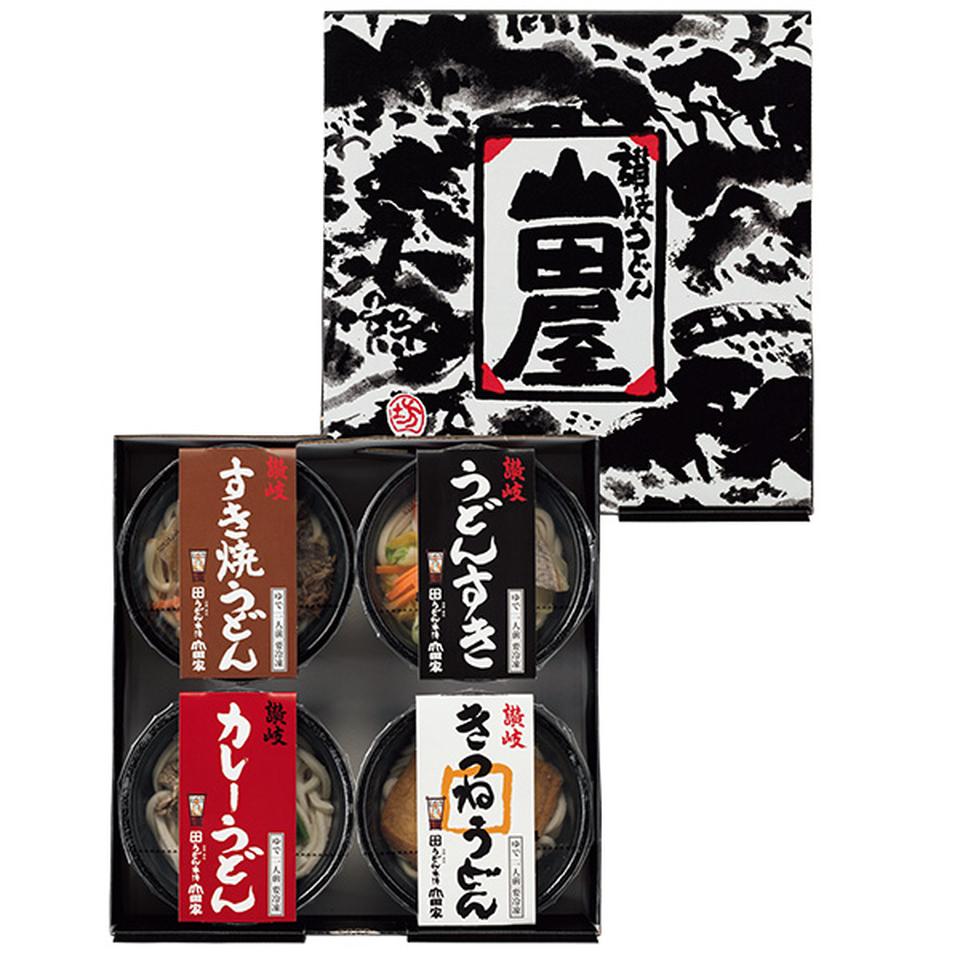 【夏の贈りもの】うどん本陣　山田家　レンジで簡単　個食讃岐うどん４種の味の詰合せ 商品サムネイル