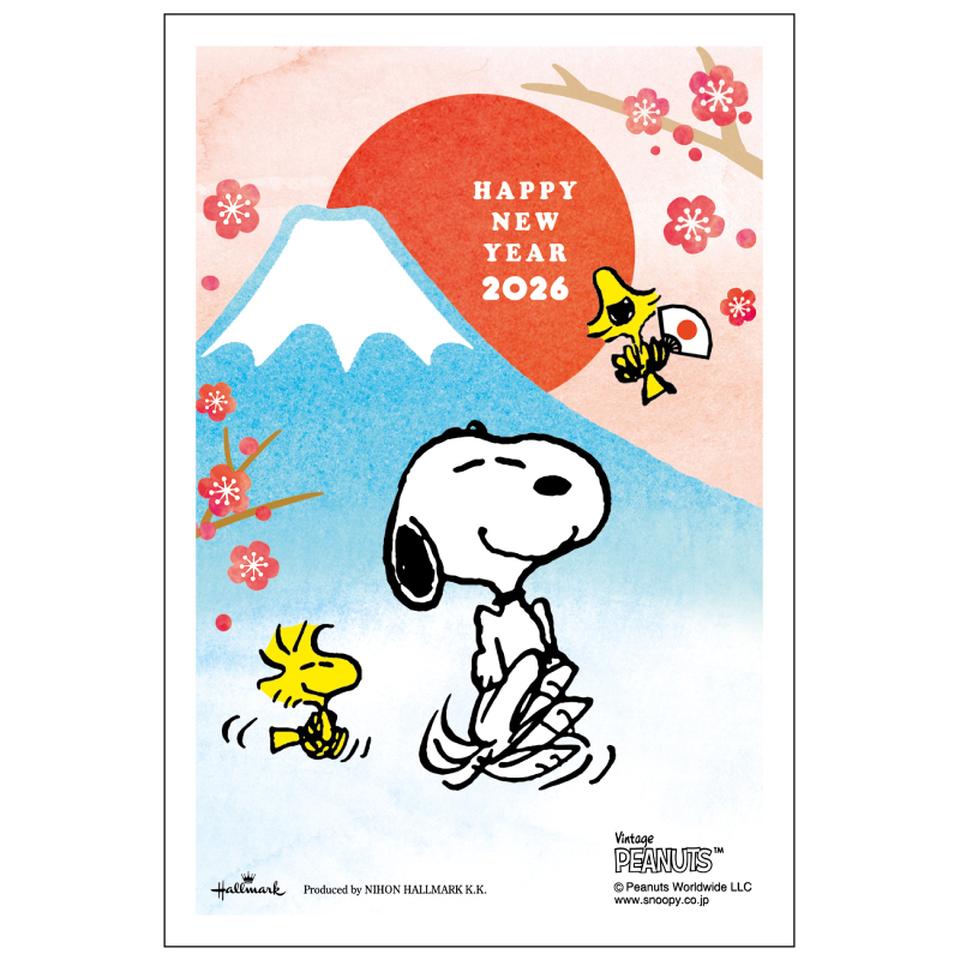 【フタバ年賀状パック】 イラスト付き年賀はがき スヌーピー カラー（3枚入り） SNP-03 商品サムネイル