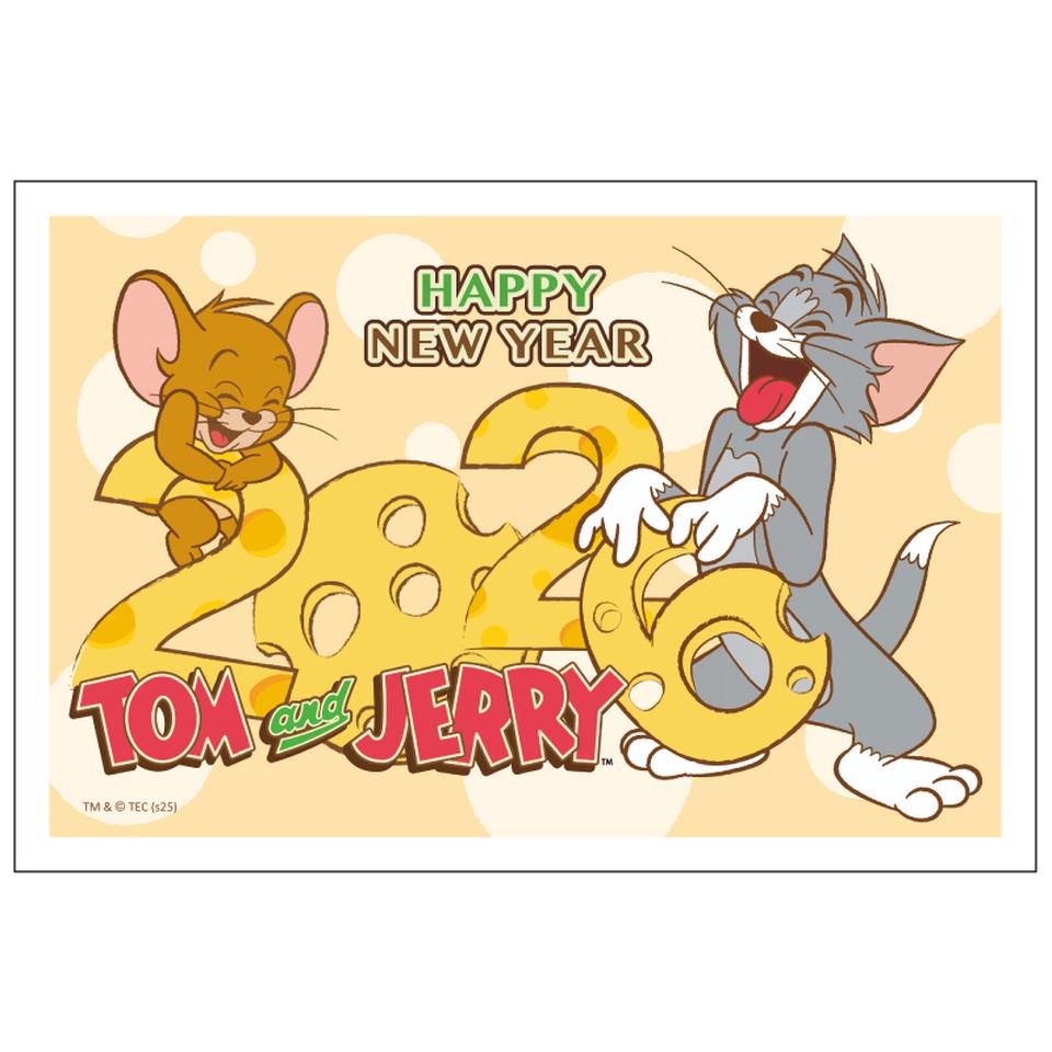 【フタバ年賀状パック】 イラスト付き年賀はがき トムとジェリー カラー（3枚入り） TJP-04 商品サムネイル