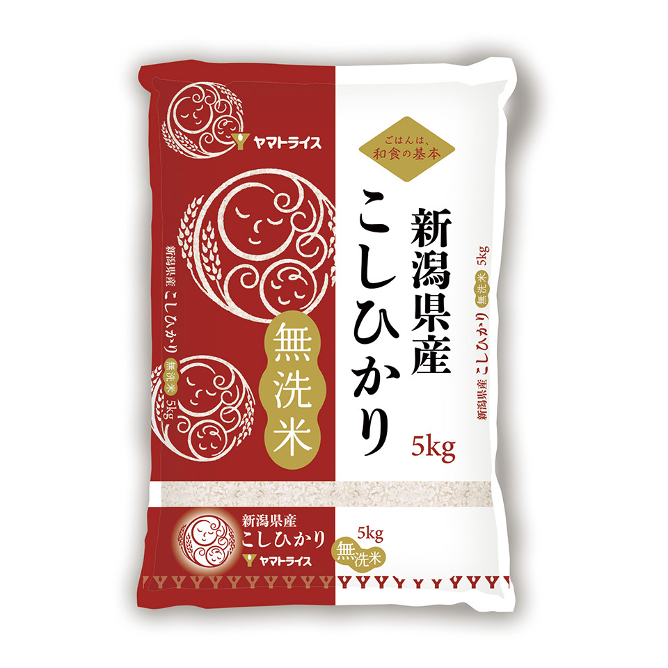 【ヤマトライス】令和７年度産 無洗米 新潟県産 こしひかり ５ kg 商品サムネイル