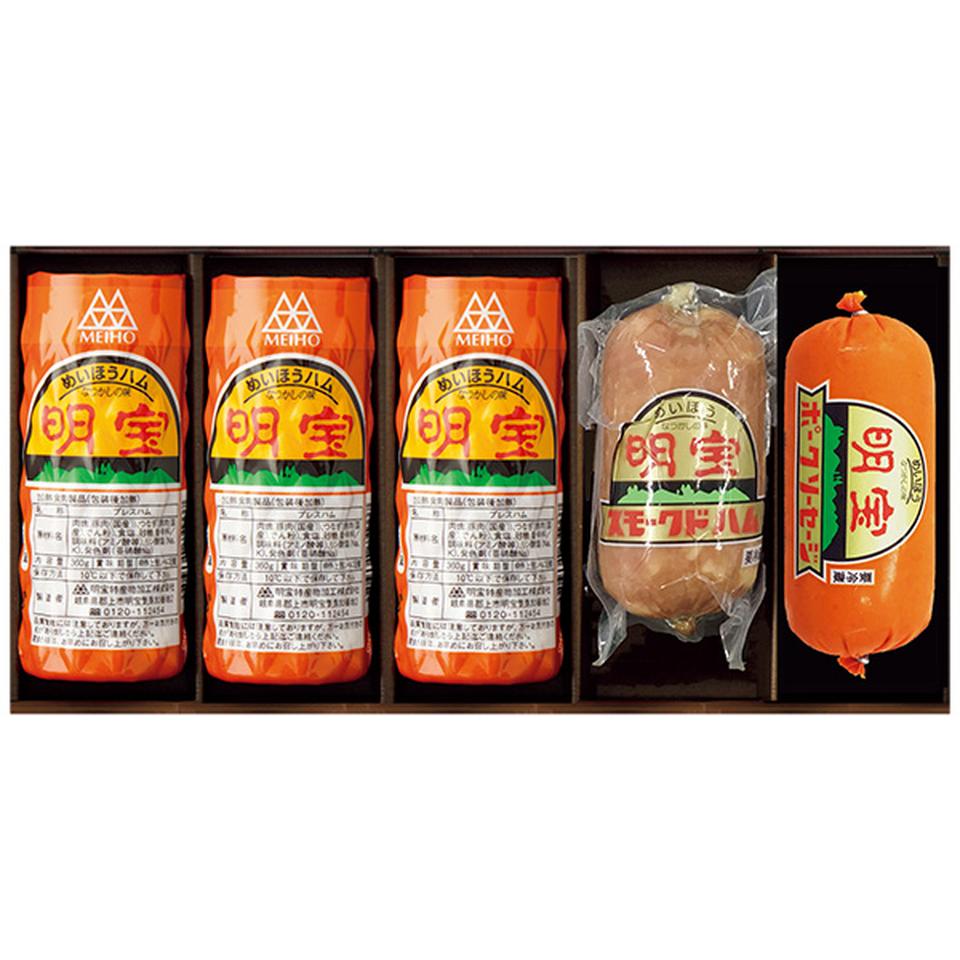 【夏の贈りもの】明宝ハム　明宝ハム２種とポークソーセージの５本入 商品サムネイル