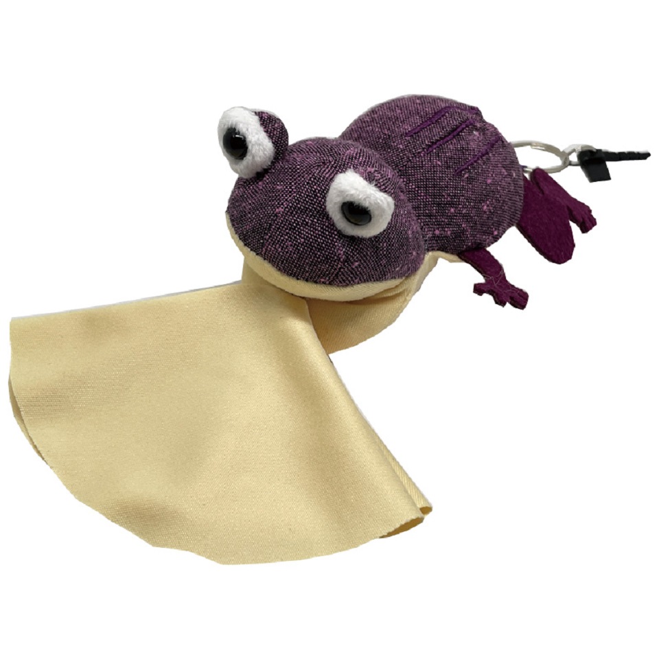 【静岡 栄商会】 カエルクリーナー遠州綿紬 (むらさき) 商品画像(1)